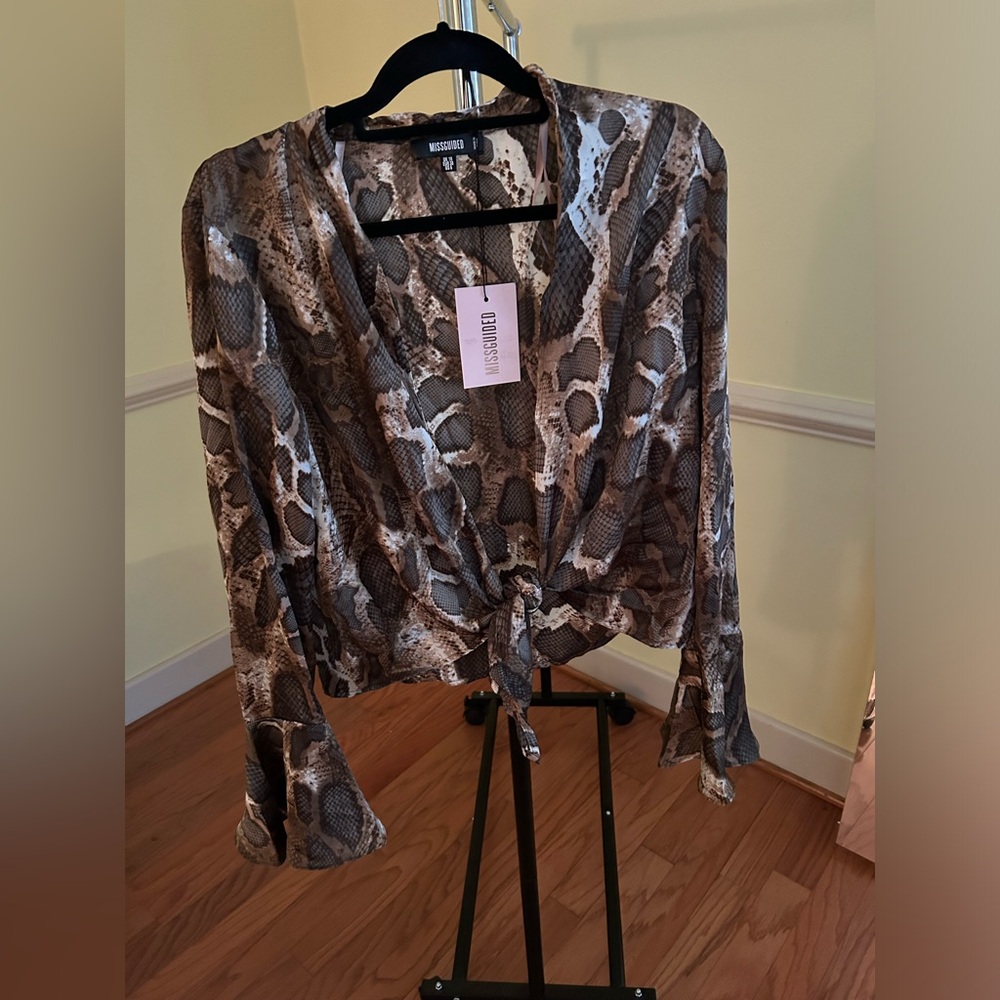 Animal print kimono